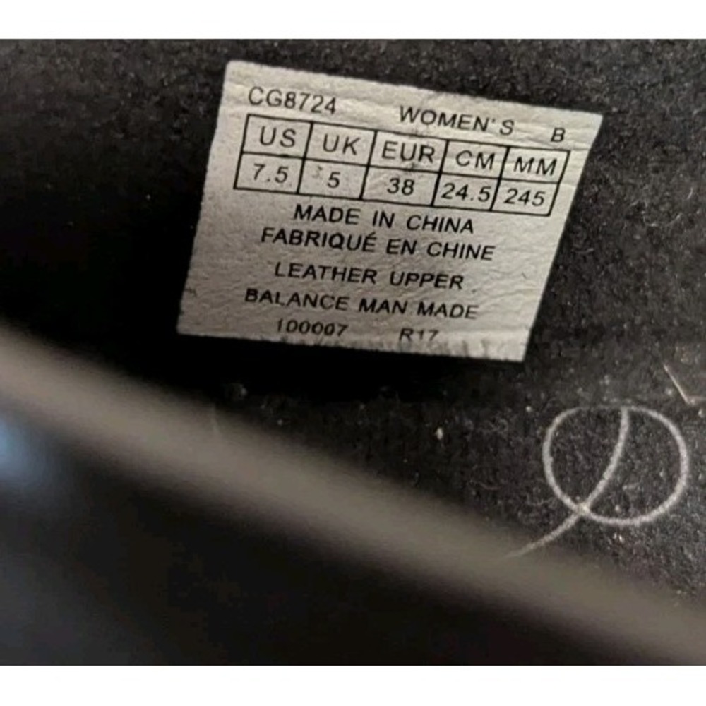 Aravon Abbey A Line Women 7.5 Leather Slip-On Shoes Aetrex Insoles Black Comfort - Picture 8 of 8